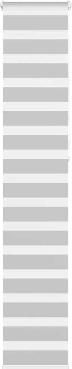 vidaXL - Zebra - rolgordijn - 45x230 - cm - stofbreedte - 40,9 - cm - lichtgrijs