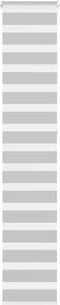 vidaXL - Zebra - rolgordijn - 45x230 - cm - stofbreedte - 40,9 - cm - lichtgrijs