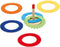 Goki Hoopla game with 6 felt rings bar H: 14 cm