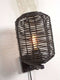GOOD&MOJO Wandlamp Tanami - Rotan Zwart - Ø18cm - Binnen Modern