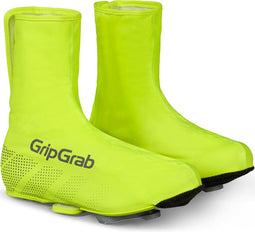 GripGrab Ride - Waterdichte Race Fiets Overschoenen - Geel Hi-Vis - Unisex - Maat XS (36/37)