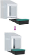 vidaXL - Kippennestkast - 1 - compartiment - wandmontage - gegalvaniseerd - staal