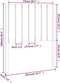 vidaXL - Hoofdbord - 80,5x4x100 - cm - massief - grenenhout