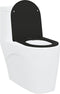 vidaXL - Snelle - Afneembare - Toiletbril - met - Soft - Close - - - Duroplast, - Zwart