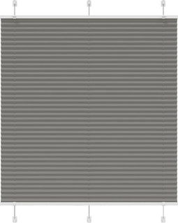 vidaXL - Plissé - rolgordijn - 120x150 - cm - stofbreedte - 119,4 - cm - antraciet