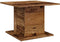 vidaXL - Salontafel - 55,5x55,5x40 - cm - bewerkt - hout - oud - houtkleurig