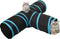 vidaXL Kattentunnel 3-voudig 90 cm polyester zwart en blauw