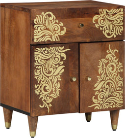 vidaXL - Nachtkastje - 50x33x60 - cm - Massief - Mangohout