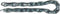Master Lock 8021EURD - Ketting - 2 m gehard staal 10 mm - Zilver