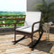vidaXL - Tuinschommelstoel - poly - rattan - bruin