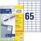 Avery Zweckform 6121 - Universele etiketten 38 x 21.2 mm - Permanent hechtend (1950 stuks)