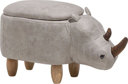 RHINO - Hocker - Grijs - Kunstleer