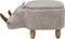 RHINO - Hocker - Grijs - Kunstleer