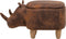 RHINO - Hocker - Lichtbruin - Kunstleer