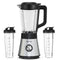 Safecourt Kitchen Blender - 1300W Smoothie maker - 1,5L glas & 2x 600ml To-Go beker (2 stuks)