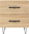 vidaXL - Nachtkastje - 40x35x47,5 - cm - bewerkt - hout - sonoma - eikenkleurig