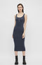 Pieces PCKITTE - Tank Midi Dress - Katoen met knoopjes - Zomerjurk - Maat XS