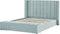 NOYERS - Bed met opbergruimte - Mintgroen - 180 x 200 cm - Fluweel