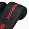 RDX Sports - F6 - Boxing Bag Mitts - Quadro Dome B1 - Matzwart met Rood