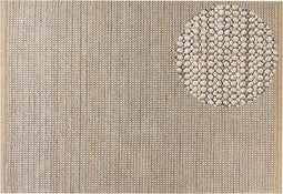 BANOO - Vloerkleed - Lichtbeige - 140 x 200 cm - Wol