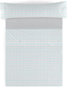 Set beddengoed Alexandra House Living Cloe Blauw Bed van 180 4 Onderdelen