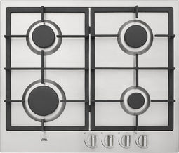 ETNA KG859RVSA - Gaskookplaat - 62 cm eenhands vonkontsteking - RVS