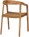 House Nordic Eetkamerstoel Otero - Teak - Scandinavisch design met armleuningen - Naturel (2 stuks)