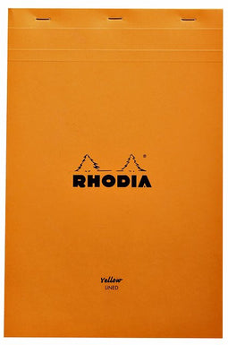 Rhodia - Schrijfblok a4 80vel geel lijn | 5 stuks