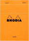 Rhodia - Schrijfblok a6 lijn 80vel 80gr oranje