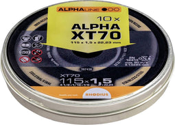 Rhodius XT70 BOX 211082 Doorslijpschijf recht 115 mm 10 stuk(s) RVS, Staal