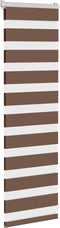 vidaXL - Zebra - rolgordijn - 50x100 - cm - stofbreedte - 45,9cm - polyester - bruin
