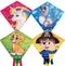 Rhombus Junior Vlieger 65x65 cm Assorti
