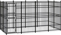 vidaXL - Hondenkennel - 7,37 - m² - staal