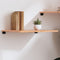vidaXL - Wandschap - 60x50x2 - cm - behandeld - massief - eikenhout - lichtbruin