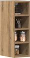 vidaXL - Hangkast - Riga - 20x29,5x60 - cm - bewerkt - hout - artisanaal - eikenkleur