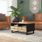 vidaXL - Salontafel - 80x54x40 - cm - massief - gerecycled - hout - en - bewerkt - hout