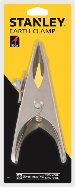 Stanley Massa/aardingsklem 300A - Geschikt voor kabels 10-35 mm² - Grijs