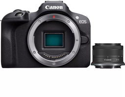 Canon EOS R100 - Digitale SLR Camera - 24,1MP APS-C - RF-S 18-45mm F4.5-6.3 IS STM - Zwart