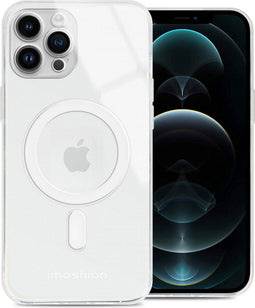 imoshion Hoesje Geschikt voor iPhone 12 Pro Max Hoesje Siliconen - imoshion Backcover Geschikt voor MagSafe - Transparant
