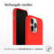 Accezz Liquid Silicone Backcover - MagSafe - Schokabsorberend - Rood (iPhone 14 Pro Max)
