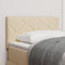 vidaXL - Hoofdbord - Diamant - Blokken - Design - Crème - 80 - cm - Stof