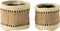 J-Line mand Rond + Band - jute - naturel/beige - extra small - 2 stuks
