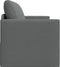 vidaXL - Vloersofa - Bed - 2-in-1 - Donkergrijs - 124x71x78 - cm - Stof