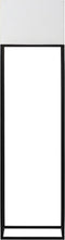 Atmooz - Vloerlamp Cristo - Staande Lamp - Stalamp - Woonkamer - Zwart en witte kap - Hoogte 153cm - Metaal