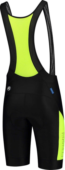 Rogelli Tyro - Korte Fietsbroek - Met Bretels - Zwart Fluor - Maat M