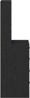 vidaXL - Hoogkast - Zwart - Eiken - 40x41x135 - cm - Bewerkt - Hout