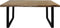 Eettafel SoHo - 220x100 cm - u-poot - acacia/ijzer
