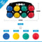 Engelhart Jeu de Boules Set - 8 Kunststof Ballen - Inclusief buts en houder (8 stuks)