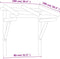 vidaXL - Deurluifel - 150x100x100 - cm - massief - grenenhout