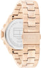 Tommy Hilfiger TH1782639 Aspen Dames Horloge - Mineraalglas - Staal - Rosé goudkleurig - 38 mm breed - Quartz - Vouw/Vlindersluiting - 3 ATM (spatwater)
